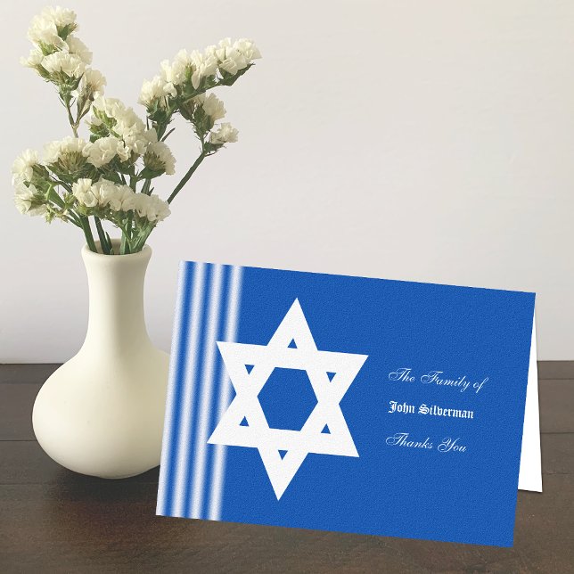 Jewish Sympathy Thank You Card - Personalised (Creator Uploaded)