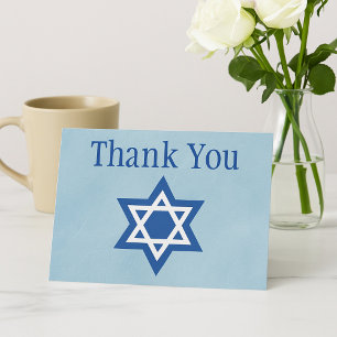 Jewish Thank You Star of David Postcard