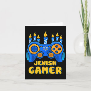 Jewish Video Game Controller Gamer Chanukah Boy Ki Card