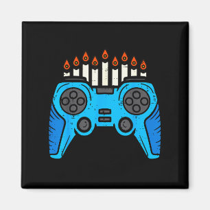 Jewish Video Game Gamer Hanukkah Chanukah Men Boy  Magnet