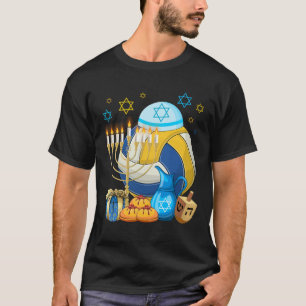 Jewish Volleyball Menorah Hanukkah Chanukah Sport T-Shirt