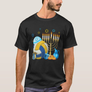 Jewish Volleyball Menorah Hanukkah Chanukah Sport T-Shirt