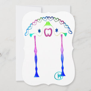 Jewish Wedding Canopy Card