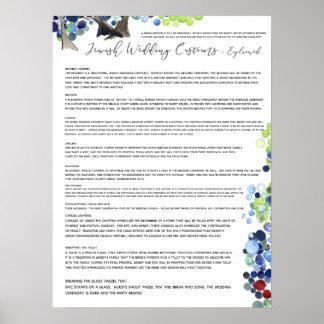 Jewish Wedding Customs Explained - Romantic Forest Poster