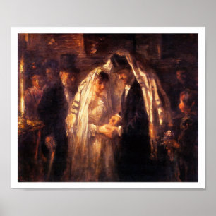 Jewish Wedding - Vintage Art by Israëls Poster