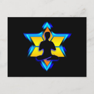 Jewish Yoga Postcard