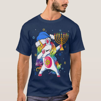 Jewnicorn Funny Hanukkah Unicorn Gift Girl Women P T-Shirt
