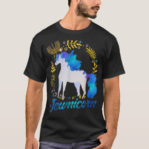 Jewnicorn Jewish Unicorn Chanukah Hanukkah Jew T-Shirt