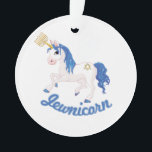JEWNICORN ORNAMENT<br><div class="desc">LGBT Shirts and Gifts for Everyone from LGBTshirts.com Browse over 10, 000 Gay Pride Flag Gifts, LGBT Humor, Equality, Slang, & Culture Designs. The Most Unique Gay, Lesbian Bi, Trans, Queer, and Intersexed Apparel on the web. You'll find everything from Gay to Z @ http://www.LgbtShirts.com FIND US ON: THE WEB:...</div>