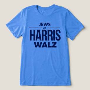 Jews for Harris Walz Tri-Blend Shirt
