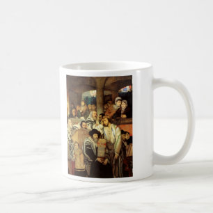 Jews Praying in the Synagogue on Yom Kippur Coffee Mug
