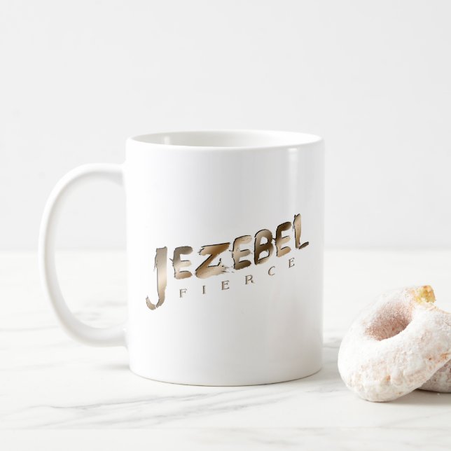 Jezebel Fierce Coffee Mug (With Donut)
