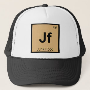 Jf - Junk Food Chemistry Periodic Table Symbol Trucker Hat