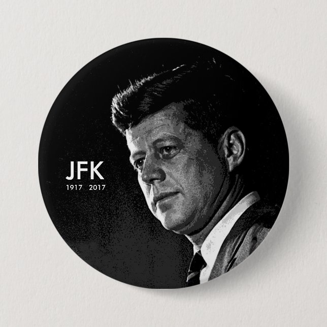 JFK  1917  2017 7.5 CM ROUND BADGE (Front)