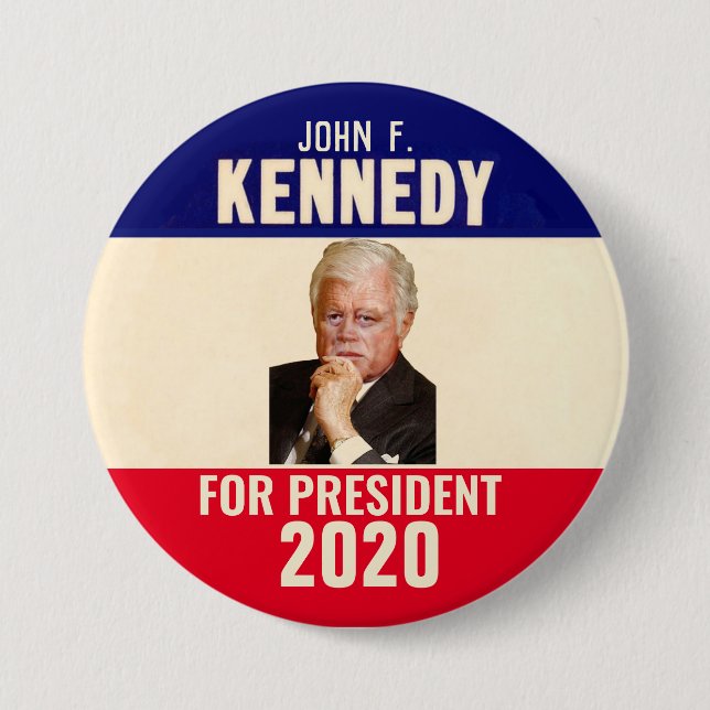 JFK 2020 7.5 CM ROUND BADGE (Front)