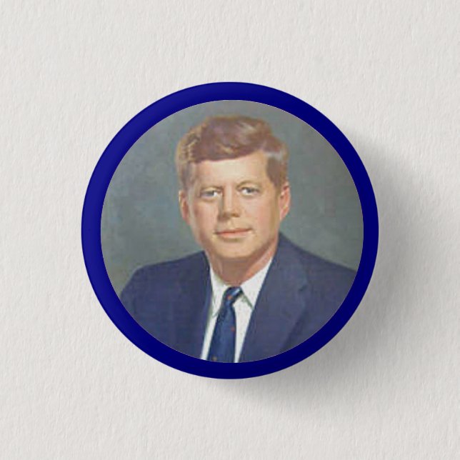 JFK 3 CM ROUND BADGE (Front)