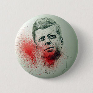 JFK 6 CM ROUND BADGE
