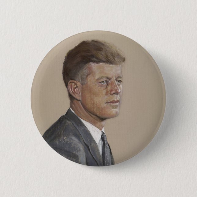 JFK 6 CM ROUND BADGE (Front)