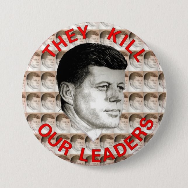 JFK 7.5 CM ROUND BADGE (Front)