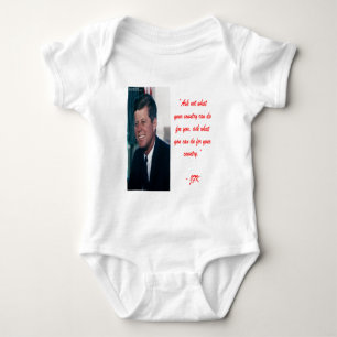 JFK & Ask Not Quote Baby Bodysuit