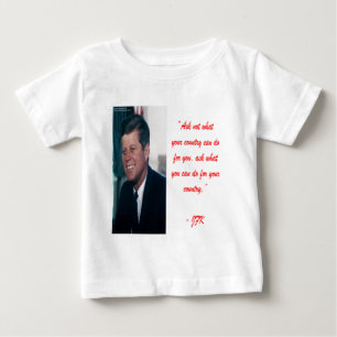JFK & Ask Not Quote Baby T-Shirt