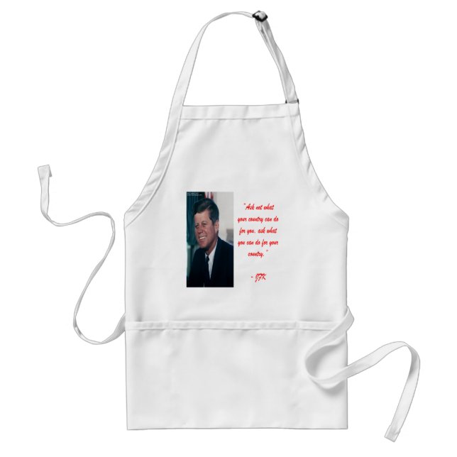 JFK & Ask Not Quote Standard Apron (Front)