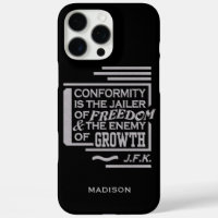 JFK Conformity Quote custom name phone cases