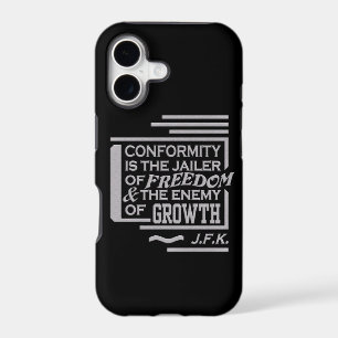 JFK Conformity Quote iPhone 5 Case-Mate, customise