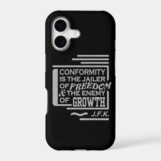 JFK Conformity Quote iPhone 5 Case-Mate, customise (Back)