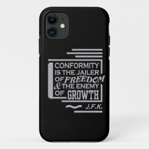 JFK Conformity Quote iPhone 5 Case-Mate, customise 11 Case
