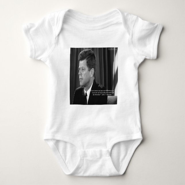 JFK Difference/Diversity Quote Baby Bodysuit (Front)