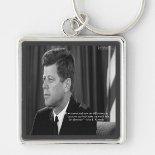 JFK Difference/Diversity Quote Key Ring