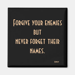 JFK Enemies Quote Magnet