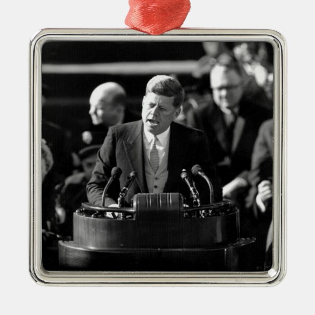 JFK Inauguaration Metal Tree Decoration (Front)