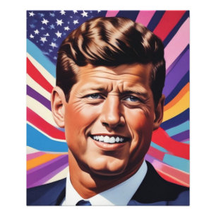 JFK John F. Kennedy Motivational Inspiration Photo Print