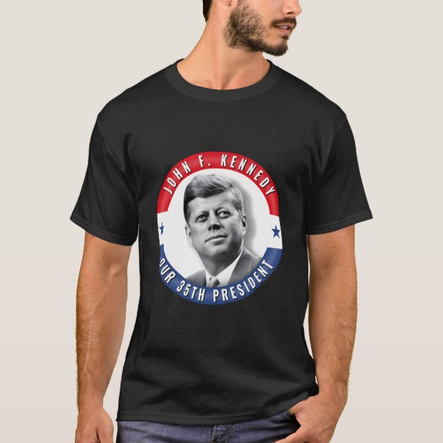 Jfk John F Kennedy Presidential Souvenir T-Shirt (Front)