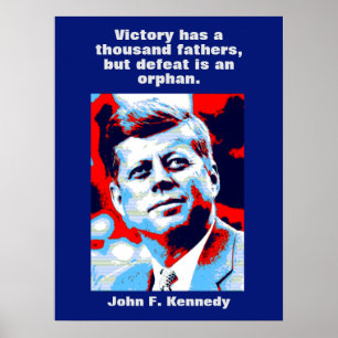 JFK John F. Kennedy Quote Motivational Inspiration Poster