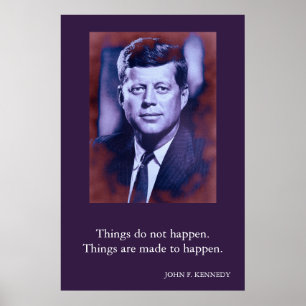 JFK John F. Kennedy Quote Victory Poster