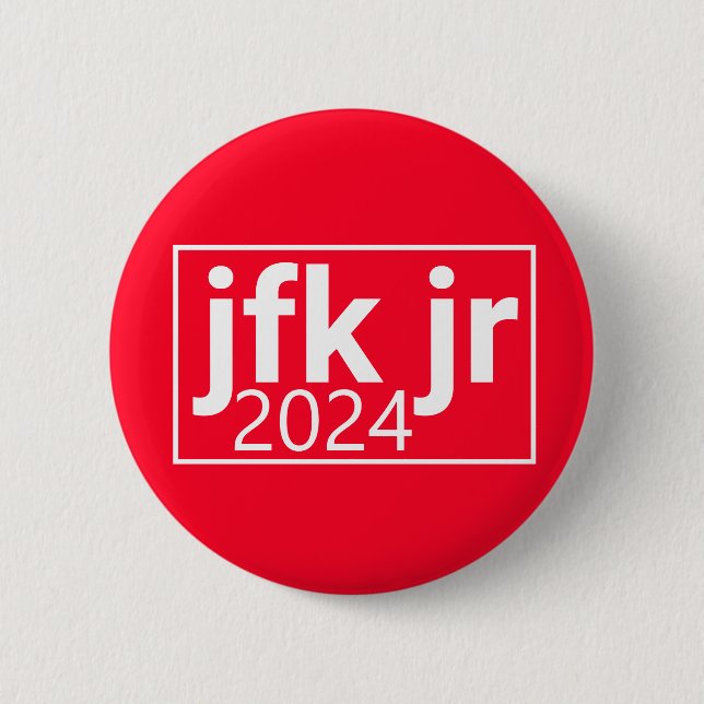JFK, Jr. 2024 6 Cm Round Badge (Front)