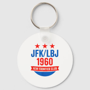 Jfk Lbj 1960 New Frontier John F Kennedy Campaign  Key Ring
