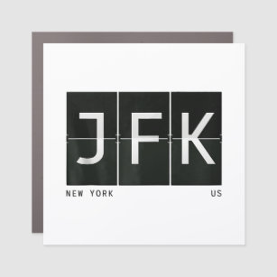 JFK New York Retro Airport Code Design World Trave Car Magnet
