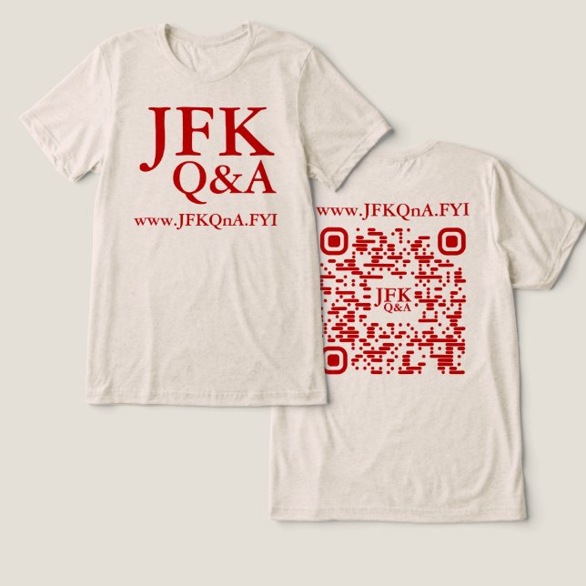 JFK Q&A Tri-Blend SHIRT (Design Front & Back)