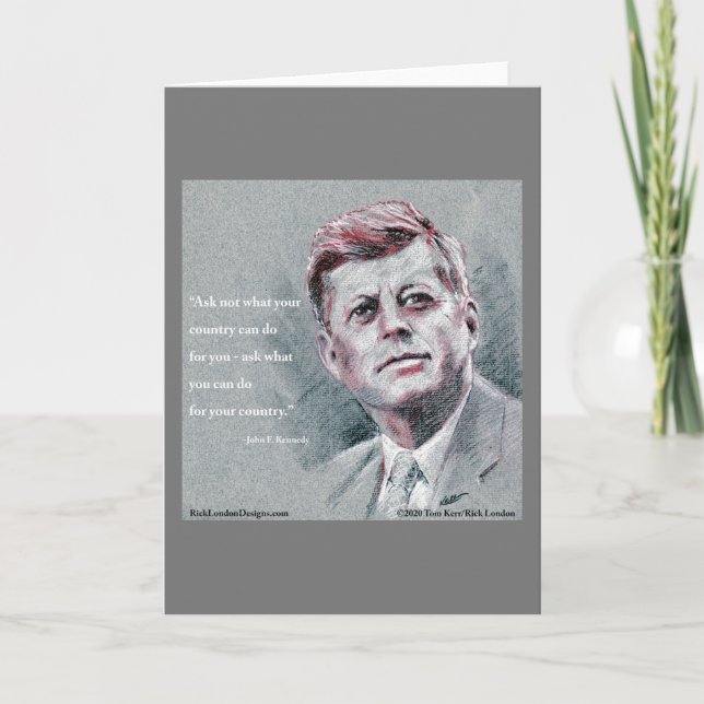 JFK & Quote Card (Front)