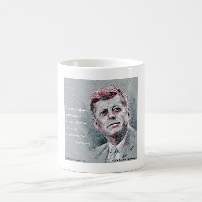 JFK & Quote Coffee Mug (Center)