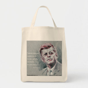 JFK & Quote Tote Bag