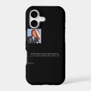 JFK "Saving Rich & Poor" Quote iPhone 5 5/S Case