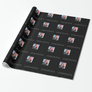 JFK Saving The Rich & Poor Quote Wrapping Paper