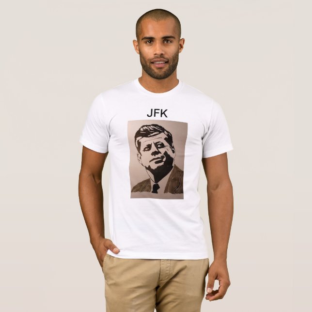 JFK T-Shirt Painted by Mark Elsen and produced (Front Full)