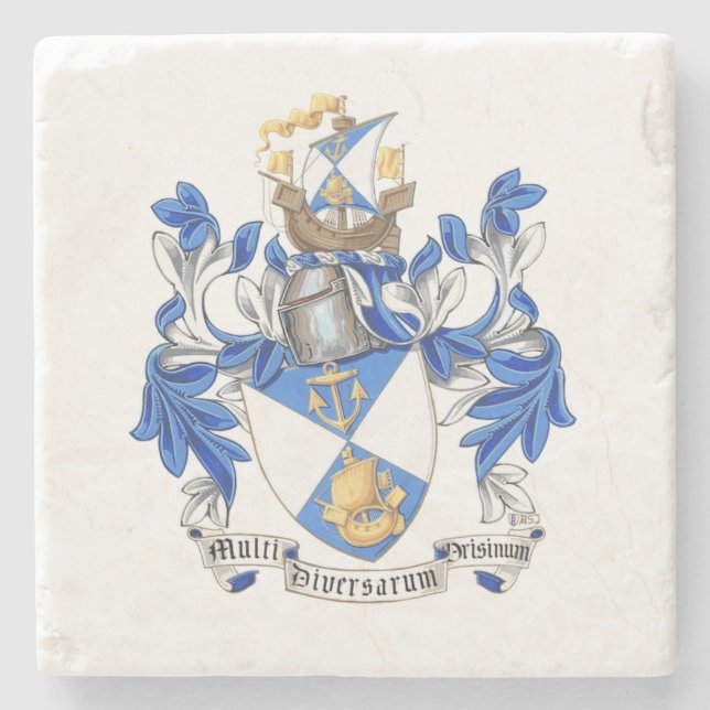 JFN Marble Stone Coaster (Front)