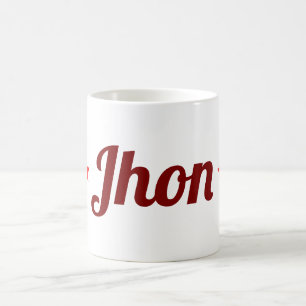 JHON Lettering Mug